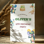 Save The Date Dinosaures d'anniversaire mignon anniversaire de e