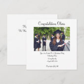 SAVE THE DATE DIPLÔME DE PHOTO PERSONNALISÉ 2024 (Devant / Derrière)