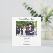 SAVE THE DATE DIPLÔME DE PHOTO PERSONNALISÉ 2024 (Debout devant)