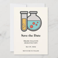 Diplôme d'essai en chimie Tube et bécher