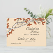 Save The Date Direction de l'automne Enregistrer la date de l'an (Debout devant)