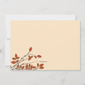 Save The Date Direction de l'automne Enregistrer la date de l'an (Dos)