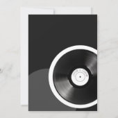 Save The Date Dis Vinyle Rétro 70s Noir et Blanc Minimal (Dos)