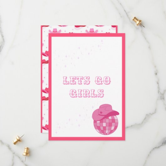 Save The Date Disco Cowgirl (Devant/Arrière en situation)