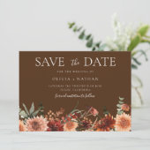 Save The Date Divine Boho Mariage Beau Enregistrer La Date (Debout devant)