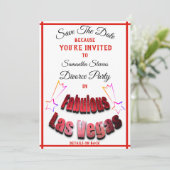 Save The Date Divorce Party à Las Vegas Fabulous Stars - (Debout devant)