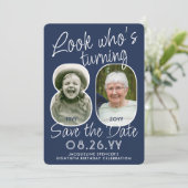 Save The Date do-it-yourself couleurs ・ Regardez qui est 80 Anni (Debout devant)