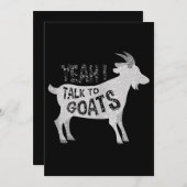 Save The Date Dons de chèvre pour les amateurs de chèvre Drôle (Devant / Derrière)