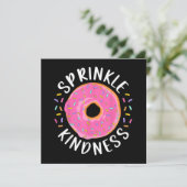 Save The Date Donut Sprinkle Kindness Funny Girls Femmes Doughnu (Debout devant)
