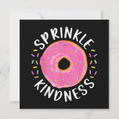 Save The Date Donut Sprinkle Kindness Funny Girls Femmes Doughnu (Dos)