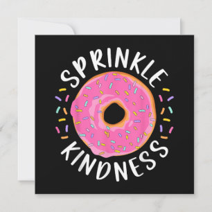Save The Date Donut Sprinkle Kindness Funny Girls Femmes Doughnu