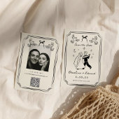 Save The Date Doodle à main fantaisie