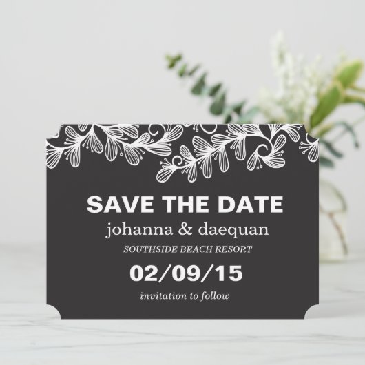 Save The Date Doodle Feuille (Debout devant)