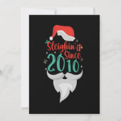 Save The Date Dormir depuis 2010 Noël Anniversaire Père Noël (Devant)