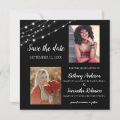 Save The Date Double Célébration 2 Photo Remise de diplômes (Devant)