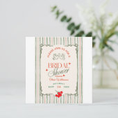 Save The Date Douce Mariée Fleurs Sauvages (Debout devant)