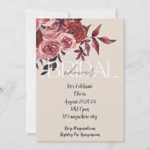 SAVE THE DATE DOUCE PLUIE DE FLEURS ROSE PÂLE POUR MARIAGE