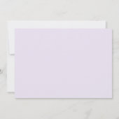 Save The Date Douce Pourpre | Mariage Lavande aérien Formel (Dos)