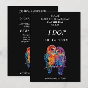 Save The Date 🌈 doux mariage de l'unité éternelle LGBTQ