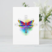 Save The Date Dragonfly en arc-en-ciel (Debout devant)