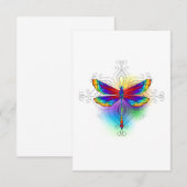 Save The Date Dragonfly en arc-en-ciel (Devant / Derrière)