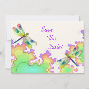 Save The Date Dragonfly Fractal Enregistrer la date