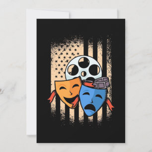 Save The Date Drapeau américain de l'acteur de théâtre