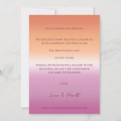 Save The Date Drapeau de fierté à dégradé de mariage lesbien (Dos)