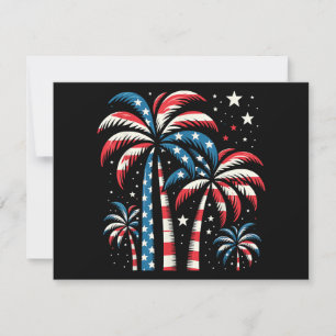 Save The Date Drapeau de l'été 4 juillet
