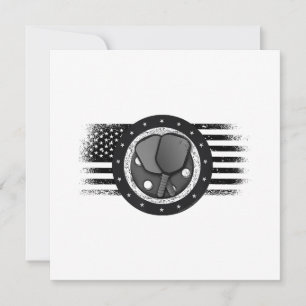 Save The Date Drapeau Grunge USA Sport Pickleball Cool - Pickleb