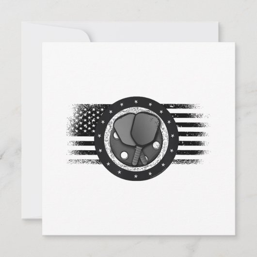 Save The Date Drapeau Grunge USA Sport Pickleball Cool - Pickleb (Devant)