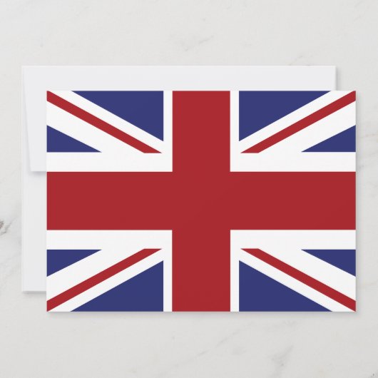 Save The Date Drapeau Union Jack Mariage Britannique Enregistrer (Dos)