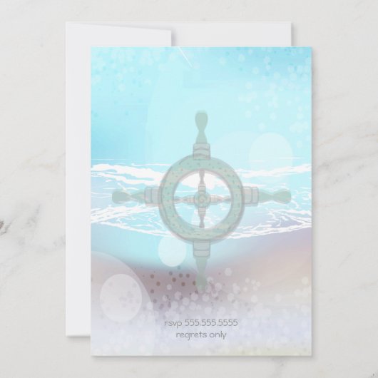 Save The Date Dream Shore Beach Dk Mariage TurquoiseEnregistrer (Dos)