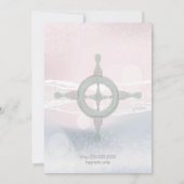 Save The Date Dream Shore Beach Mariage rose Enregistrer la date (Dos)