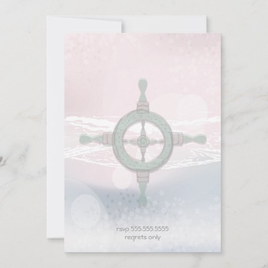 Save The Date Dream Shore Beach Mariage rose Enregistrer la date (Dos)