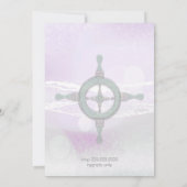 Save The Date Dream Shore Beach Orchid WeddingEnregistrer la dat (Dos)