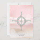 Save The Date Dream Shore Beach Peach Wedding Enregistrer la dat (Dos)