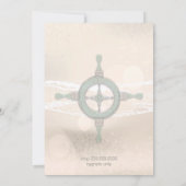 Save The Date Dream Shore Beach Sepia Mariage Sauvez la date (Dos)