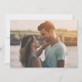 Save The Date Drôle boissons gratuites Mariage photo moderne (Dos)