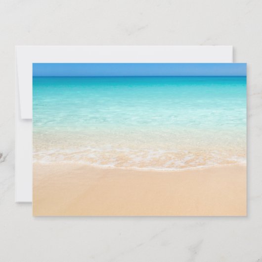 Save The Date Drôle Boissons Gratuites Plage Mariage Enregistrer (Dos)