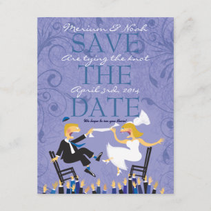Save The Date Drôle Cheval Juif Chaise Danse Enregistrer La Cart