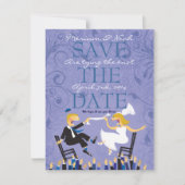 Save The Date Drôle Cheval Juif Chaise Danse Enregistrer La Cart (Devant)