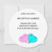 Save The Date drôle coeur de m & mrs (Dos)