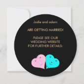 Save The Date drôle coeur de m & mrs (Dos)