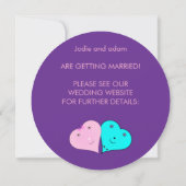 Save The Date drôle coeur de m & mrs (Dos)