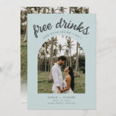 Save The Date Drôle Destination Mariage Photo Enregistrer la dat (Devant / Derrière)