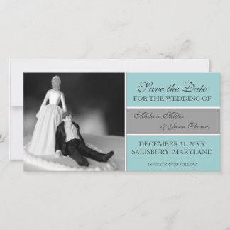 Save The Date Drôle Enregistrer les annonces de date {Turquoise}