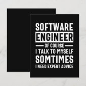 Save The Date Drôle logiciel de programmation ingénieur cadeau (Devant / Derrière)
