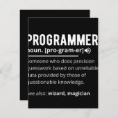 Save The Date Drôle Programmer Code Développeur Définition (Devant / Derrière)