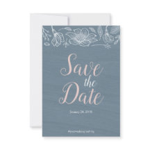Dusty Blue & Blush Flowers Mariage Enregistrer La 
